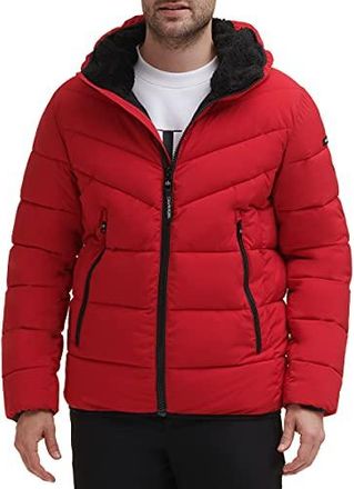 Red calvin klein windbreaker hotsell