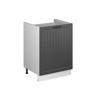 Vicco Mueble Bajo Para Fregadero Fame-line, Gris Oscuro/blanco, 60 Cm, Vicco