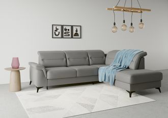 Sit&more Ecksofa »Sinatra L-Form« mit Ottomane, optional mit Kopfteilverstellung und Armteilfunktion