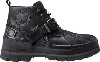 Polo Ralph Lauren Mens Oslo Low - Shoes Black/Black Size 10.0