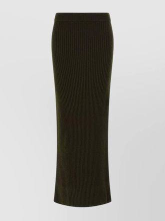 Max Mara ribbed texture skirt elastic waistband