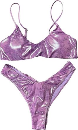 F**k Badmode, Dames, Paars, S, Polyester, Bikinis