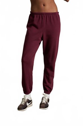 perfectwhitetee French Terry Easy Sweatpant In Dark Burgundy