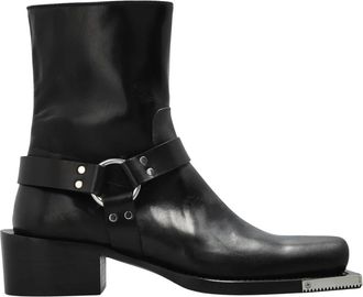 Dsquared2 Botas Vaqueras de Piel - Shoes - Hombre - Negro - 41 1/2 EU