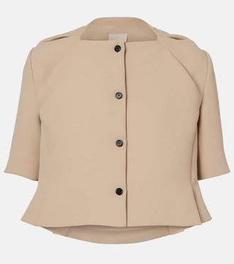 Khaite Vali cr&ecirc;pe top