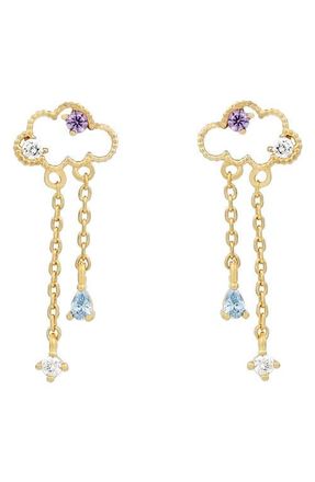 Girls Crew Reigning Clouds Drop Earrings in Gold at Nordstrom