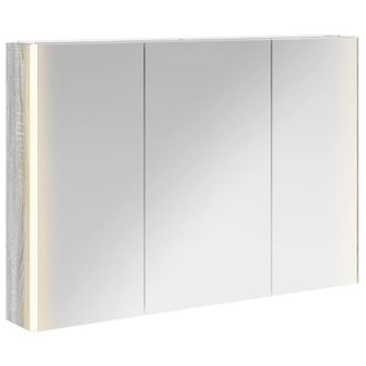 vidaXL Armario Con Espejo De Ba&ntilde;o Gris Sonoma 103,5 X 15,5 X 70 Cm Vidaxl