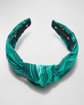Lele Sadoughi Knotted Print Headband