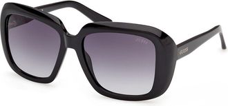 Guess GU00288 01B Womens Sunglasses Black Size 55