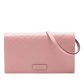 Gucci Pre-owned Clutches, female, Pink, Size: ONE SIZE Pre-owned Embossed Leather Crossbody Bag