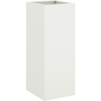 vidaXL Jardinera Acero Blanco 32x29x75 Cm Vidaxl
