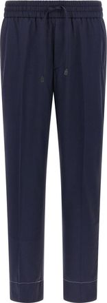 Brioni Navy Blue Drawstring Pants