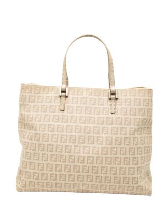 Fendi 2000-2010 Zucchino Canvas tote bag - Brown