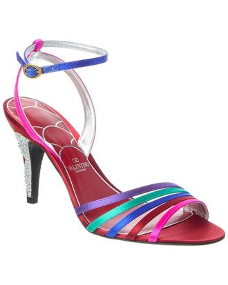 Valentino Ladycrush 85 Satin Sandal