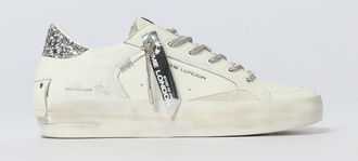 Crime London Sneakers Sk8 Deluxe Always Shining Crime London in pelle used con glitter