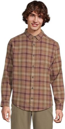Royal Robbins Lieback Organic Cotton Flannel Long Sleeve Mens Clothing Dusty Olive Dipsea Pld : 2XL