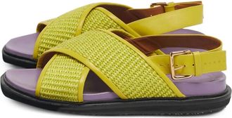 Marni Sandali Raffia - Giallo