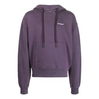 Off-white Mens Off-White FW22 Character Pattern Slogan Printing Purple OMBB037F22FLE0043501