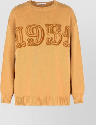 Max Mara cashmere and wool crew neck sweater