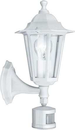 Eglo Eglo - Laterna 5 - 1 Light Outdoor Wall Lantern with pir sensor White IP44, E27