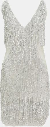Naeem Khan Gatsby Tassel Embellished Short Dress