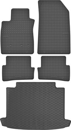 OEM Juego De Alfombrillas De Goma Para Renault Clio Iv Kombi (2013-2019) + Alfombrilla Para El Maletero