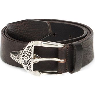 Fortela Studded Leather Belt at Nordstrom, Size 100