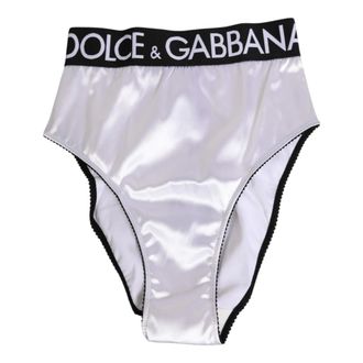 Dolce & Gabbana Bottoms, female, White, Size: S High-Waist Briefs
