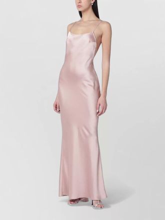 Andamane ninfea dress low back satin draping