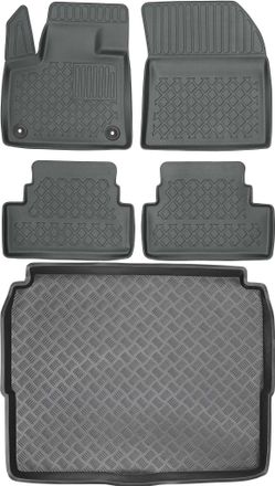 OEM Peugeot 3008 Ii Crossover A Partir De 2016 Set - Alfombrillas Para Coche + Alfombrilla Para Maletero