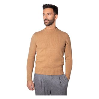 Sonrisa Round-neck Knitwear, male, Brown, L, Crew Neck Shirt
