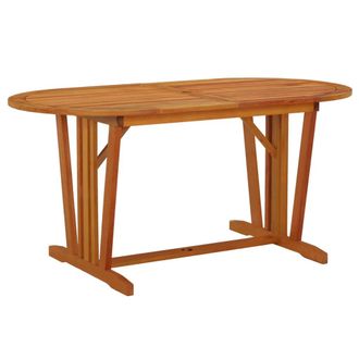 vidaXL Mesa De Jard&iacute;n Madera Maciza De Eucalipto 160x85x75 Cm Vidaxl
