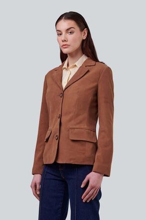 FURNIQ Esther Suede Jacket in Chestnut at Nordstrom, Size Xx-Large