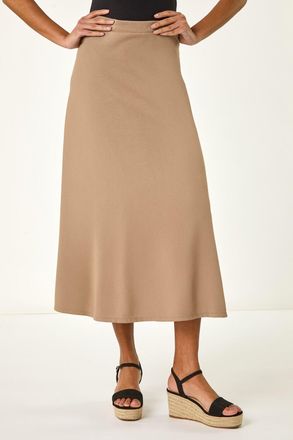 Roman A-Line Pull On Stretch Skirt