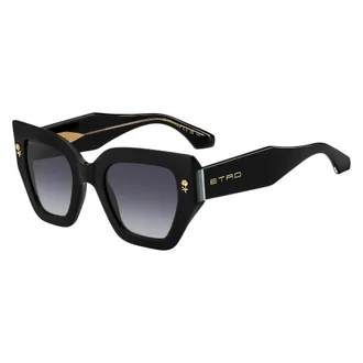 Etro Colour Stripes Sunglasses - female - Etro - Sunglasses - Black - ONE SIZE - Accessories