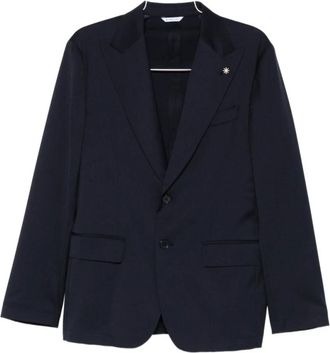 Manuel Ritz Blazers - Heren - Blazers - Blauw - 2XL - Leer - Jassen