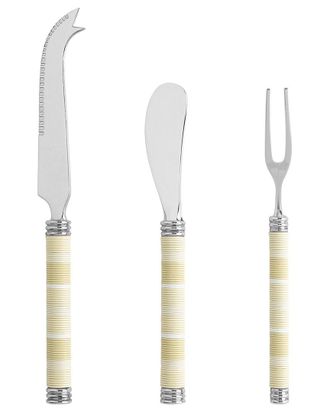 French Home Jubilee 3Pc Cheese Knife, Spreader & Fork Set