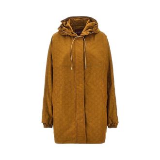 Gucci GG nylon oversized parka coat Woman 40