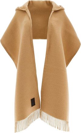 Ferragamo Logo-patch Hooded Scarf
