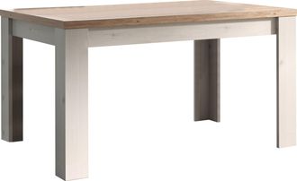 HOME AFFAIRE Esstisch »Country 137 x 90 cm, Küchentisch, Esszimmertisch,« zweifarbig, rechteckig, Esstisch ausziehbar, erweiterbar auf 185 cm