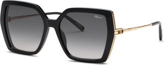 Chopard SCH404S 0700 Womens Sunglasses Black Size 56