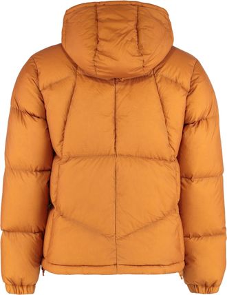 K-Way Mens Short Padded Down Jacket Orange Polyester &