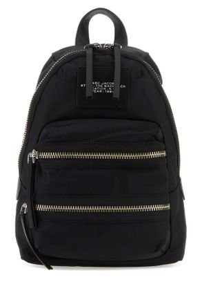 Marc Jacobs Black Nylon The Biker Medium Backpack