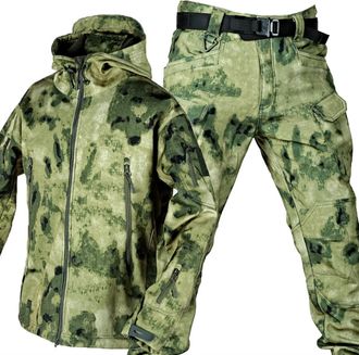 Generic Waterproof Army Combat Suit Sets - Camouflage Military Uniform Suit for Men, Tactical Jacket and Pant, Military Soft Shell Suits, Militar Clothes Suit