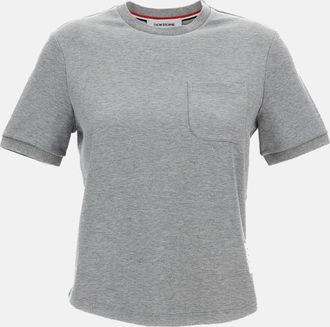 Thom Browne Grey Cotton T-Shirt