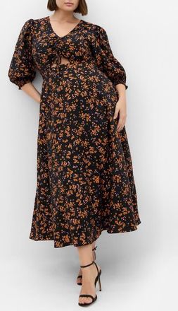 City Chic Jolene Floral Maxi Dress in Baby Bunch at Nordstrom