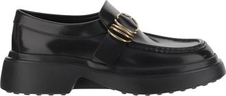 Tod's Zwarte Leren Schoenen - Dames - Loafers - Zwart - 38 EU - Schoenen