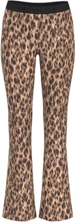 Marc Cain Frederica Scuba Broek - Dames - Wijde Broeken - Bruin - XL - Wol - Broeken