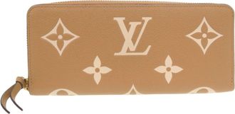 Louis Vuitton Beige Monogram Empreinte Long Wallet (Bi-Fold) (Pre-Owned)