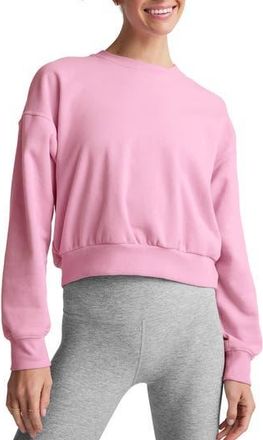 Beyond Yoga On the Go Crewneck Sweatshirt in Pink Haze at Nordstrom Rack, Size X-Large